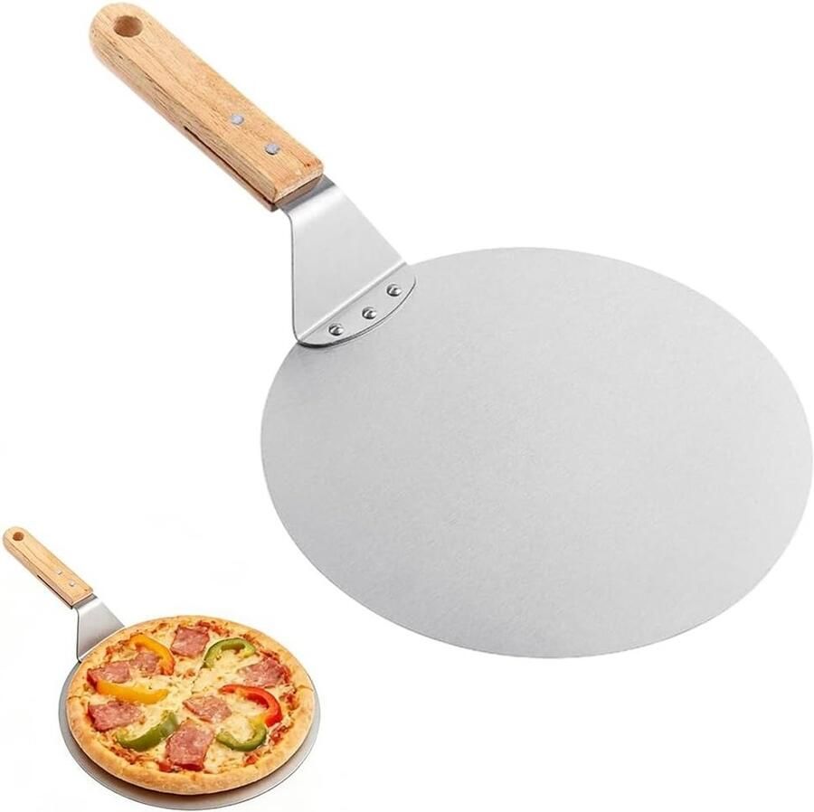25 cm Pizza Schep Lichtgewicht Aluminium Pizza Wender voor Oven Ideaal voor Brood en Taarten