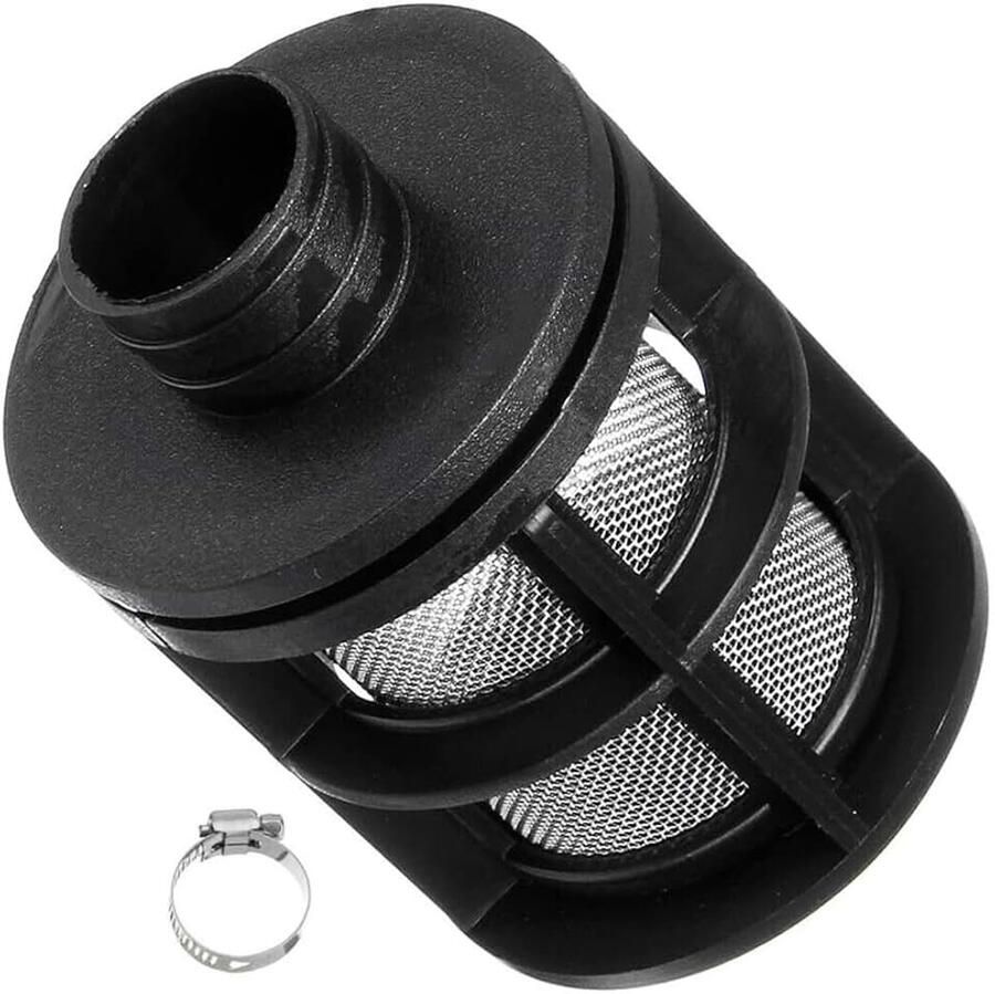 25 mm luchtaanzuigfilter geluiddemper met clip voor verwarmingsdiesel met luchtaanzuigbuizen filter geluiddemper luchtfilter verbindingsbuis voor overspakers (B)