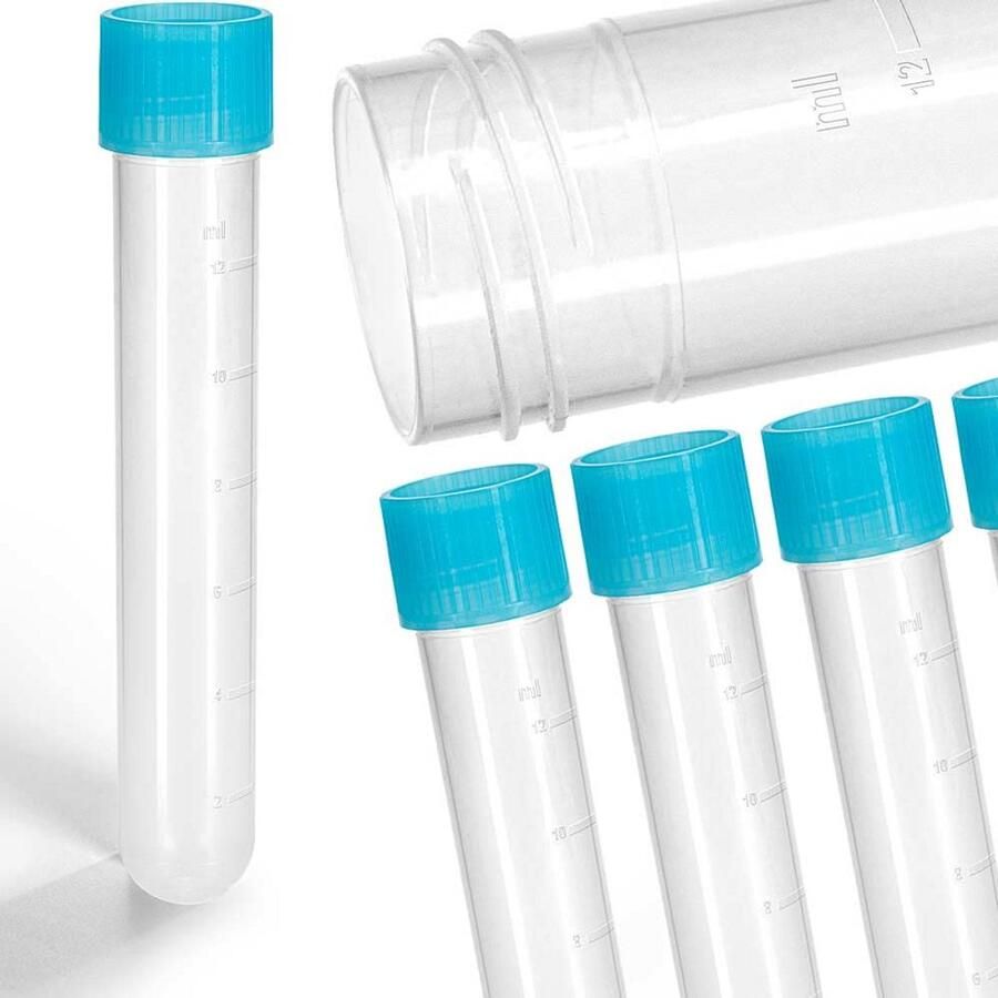 25 Stuks Centrifugebuizen met Schroefdop 14 ml Sterk Polypropyleen (PP)