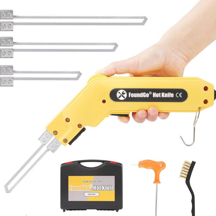 250W 3-in-1 Elektrisch Heetmes – Professioneel Snijden voor Schuim Stoffen en Kunststof