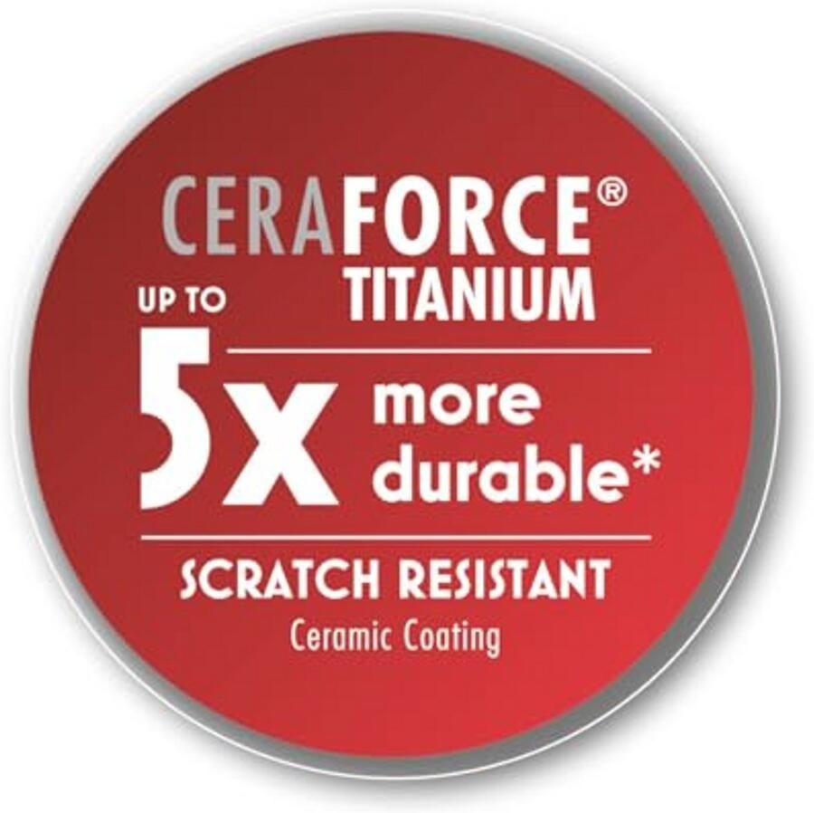 28 cm Keramische Koekenpan Aluminium met Titanium Coating Krasbestendig Geschikt voor Alle Hittesources Inductie