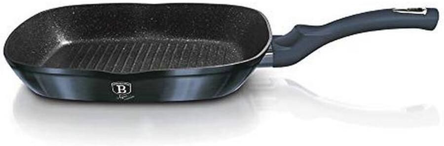 28cm Colorful Square Grill Pan Fry Frying Marble Non Stick Griddle Steak Kitchen Induction Appliances (Aquamarine)