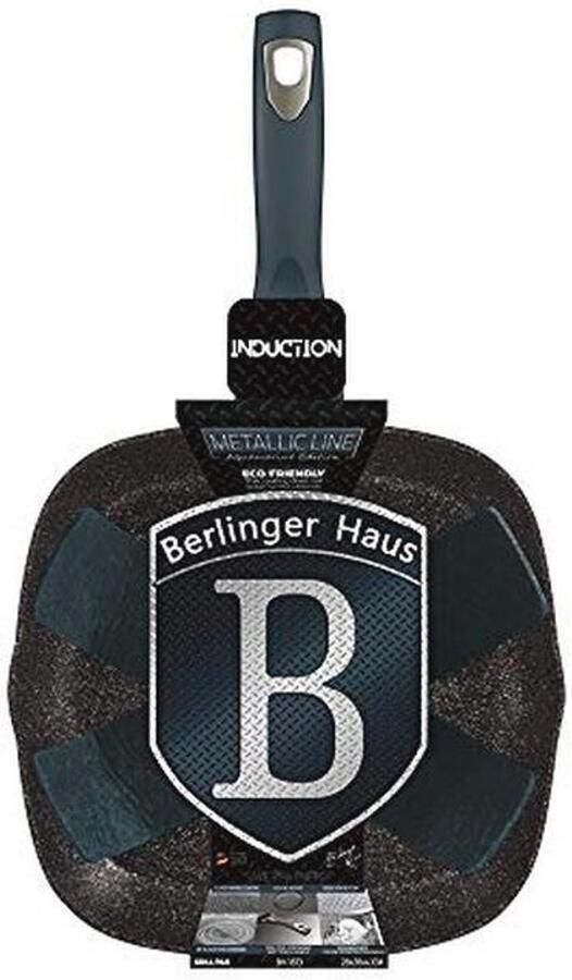 28cm Colorful Square Grill Pan Fry Frying Marble Non Stick Griddle Steak Kitchen Induction Appliances (Aquamarine) - Foto 2