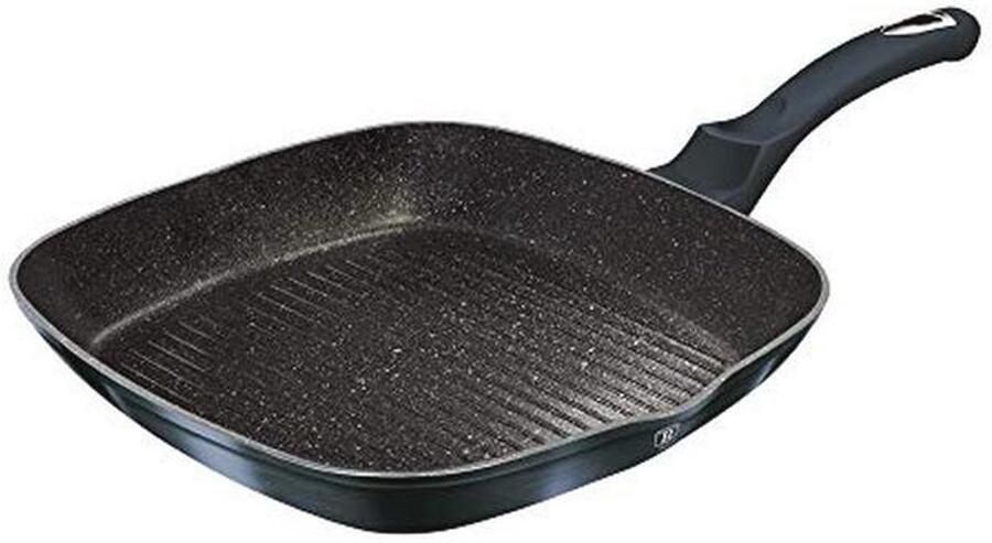 28cm Colorful Square Grill Pan Fry Frying Marble Non Stick Griddle Steak Kitchen Induction Appliances (Aquamarine) - Foto 3