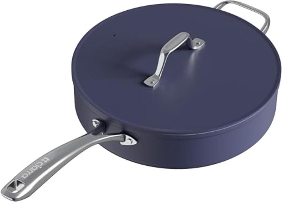 28cm Koekenpan met Deksel Geschikt voor Inductie en Oven