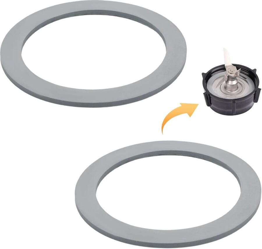 2Pc Blender Gasket for Oster Rubber Grey O-Ring Blender Gasket Replacement Blender Ring Replacement Good Sealing Blender Parts Compatible with Oster Osterizer