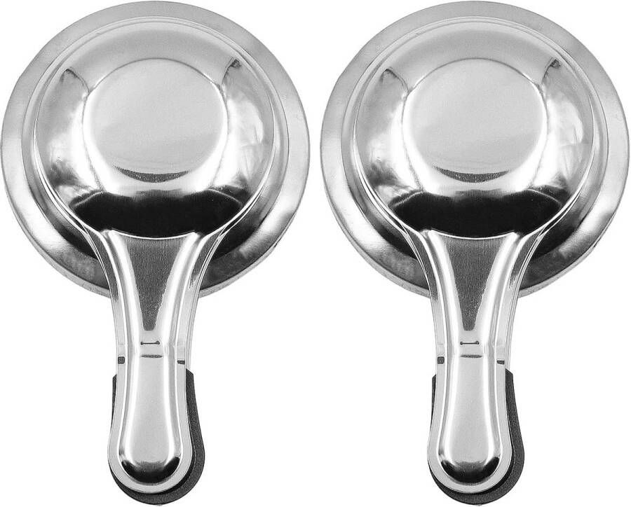 2Pcs Alcohol Burner Mini Stainless Steel Alcohol Cooker For Outdoor Cooking Cheese Fondue Chocolate Fondue