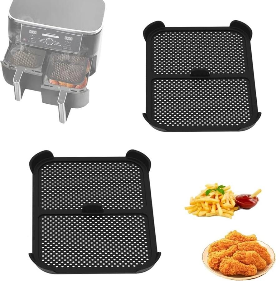 2pcs splash guard air fryer compatibel met Ninja AF400EU & AF451EU air fryer accessoires effectieve herbruikbare splash guard accessoires