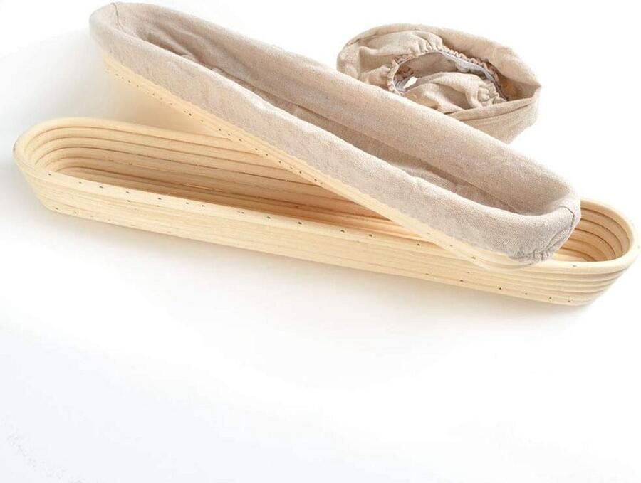 2x Grote Brood Bewijsmand van Rotan voor Zuurdesem en Brooddeeg