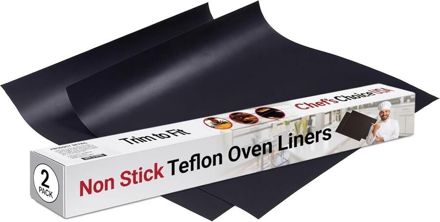 2x Grote Herbruikbare Bakmatten 43.2 x 63.5 cm Teflon Vrij Anti-Aanbak voor Oven en Magnetron