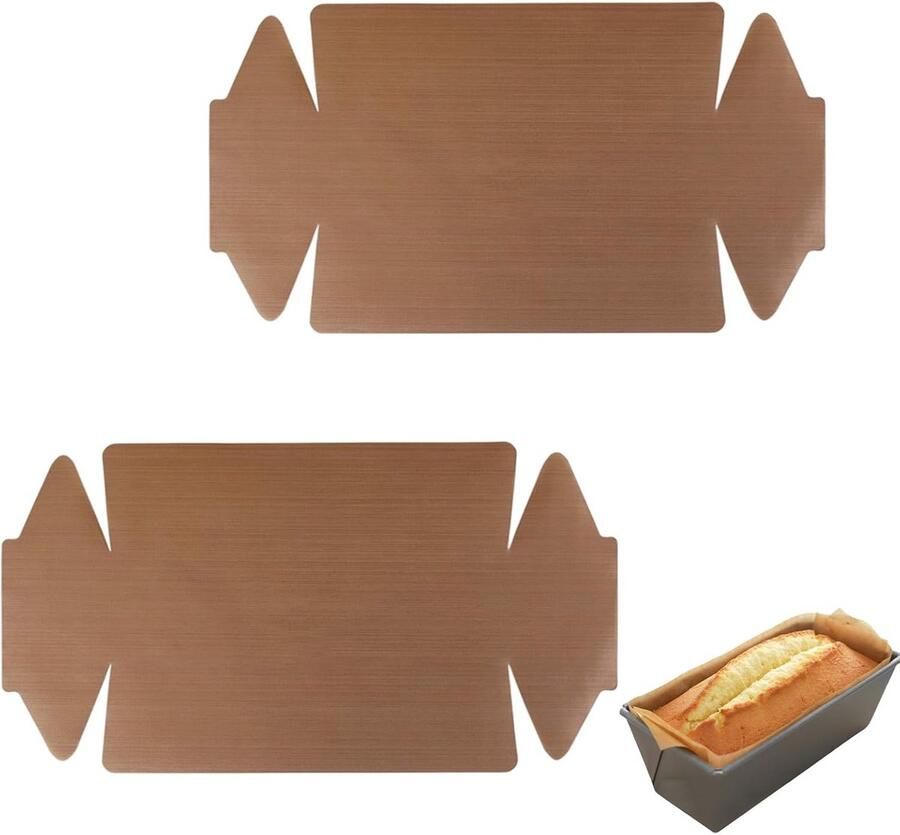 2x Herbruikbare Bakmatten voor Oven en Bakplaat Hittebestendige Duurzame Bakfolie