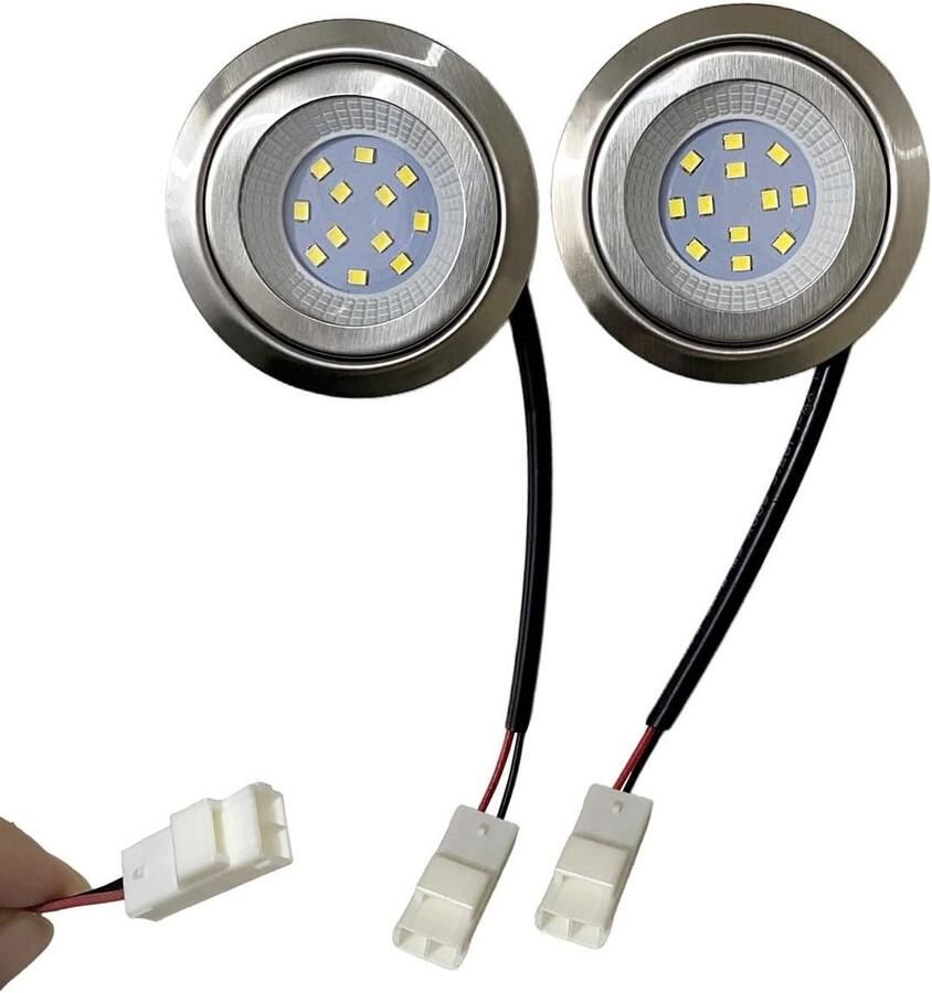 2x LED Vervangingslamp voor Afzuigkap of Kastverlichting (1.5W-2W) Warm Wit - Foto 1