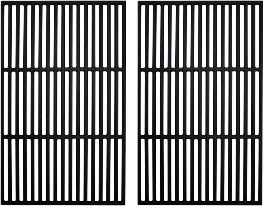 2x Rechthoekig Gietijzeren Grillrooster Geëmailleerd Universeel voor BBQ en Grill
