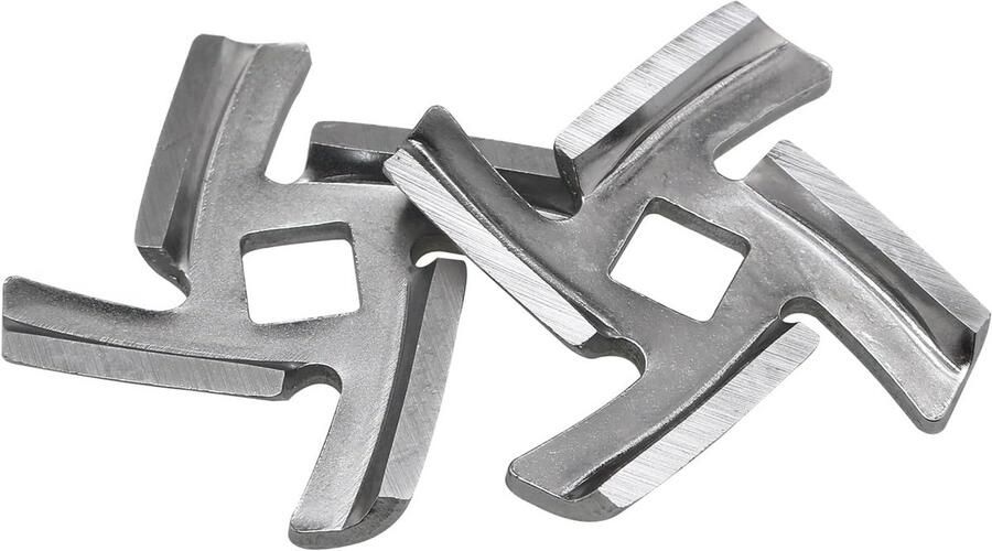 2x Vleesmolen Mes & Slijpschijf Set Roestvrij Staal Vervanging voor