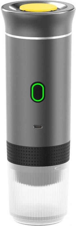 3-1 Draagbare reis espressomachine voor camping of onderweg Espresso Nespresso Dolce Gusto Gemalen koffie Oplaadbaar Grijs