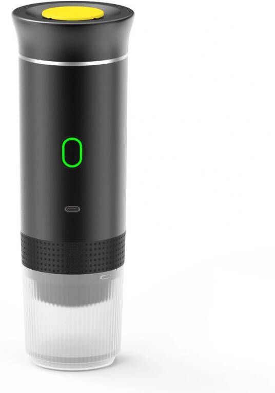 3-1 Draagbare reis espressomachine voor camping of onderweg Espresso Nespresso Dolce Gusto Gemalen koffie Oplaadbaar Zwart