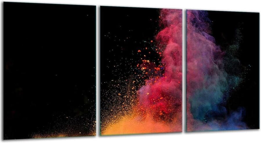 3-delige Afdekplaat Kookplaat 90x52 cm Gehard Glas Hittebestendige Beschermplaat en Snijplank Zwart