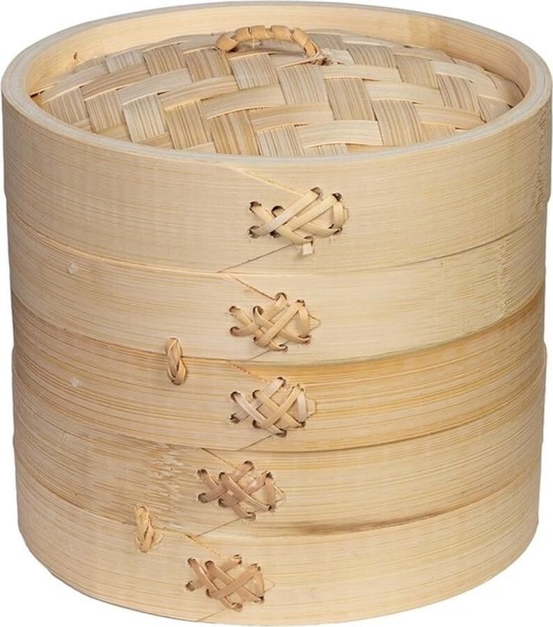 3-delige bamboe stoompan 15 cm Voor gezond koken
