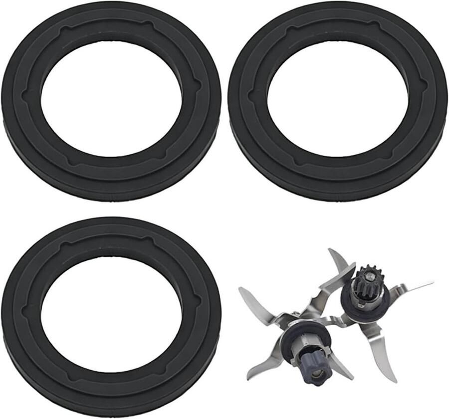 3-delige set afdichtringen zwart 50 mm voor keukenmachine vervangende accessoires en onderdelen voor optimale prestaties