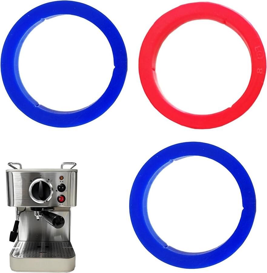3-delige vervangingsset voor Italiaanse koffiezetter Silicone afdichtingen voor E61 groep duurzaam en hittebestendig perfect voor koffie liefhebbers