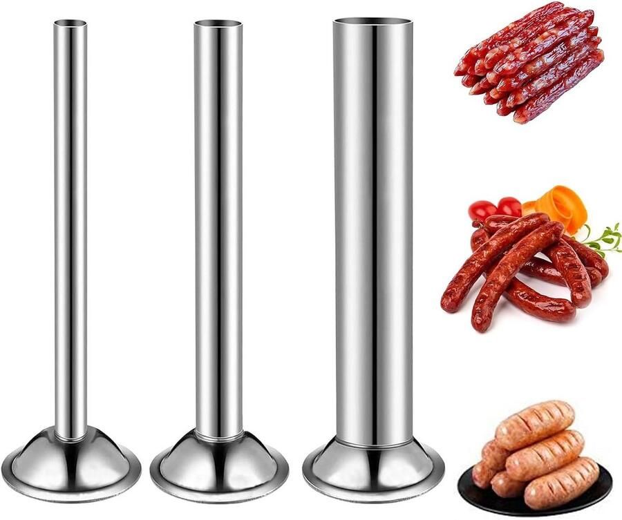 3-delige Worstvulset RVS Trechters voor Vleesmolen
