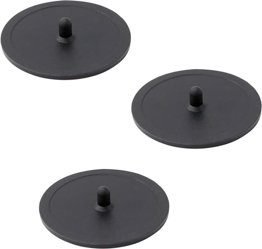 3-delige zwarte backflush disc voor koffiemachines 50mm reinigingsschijf van duurzaam rubber ideaal voor espresso machine onderhoud en filterreiniging