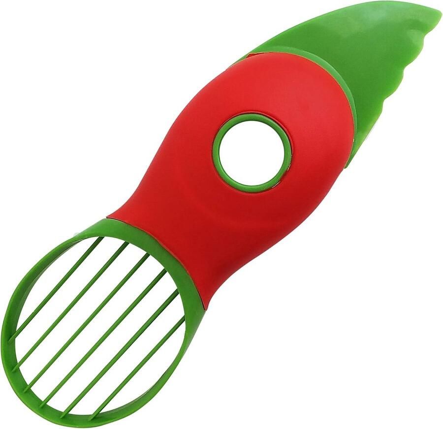 3-in-1 avocado snijmachine met mes kuip en schiller
