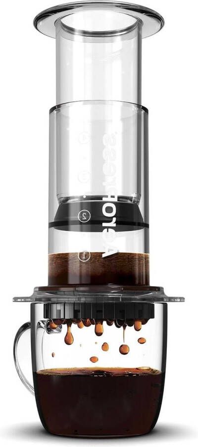 3-in-1 Clear Coffee Press Franse pers Pourover Espresso Volle koffie zonder gruis of bitterheid