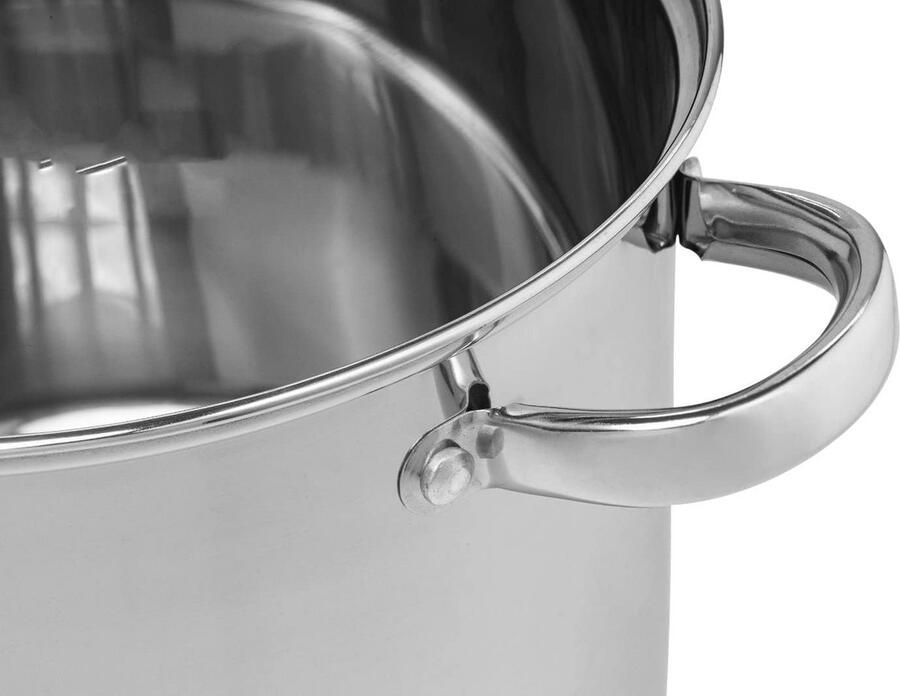 3-in-1 Couscoussier Gestoomde Kookpan van Roestvrij Staal 12 Liter Geschikt voor Inductie en Alle Warmtebronnen