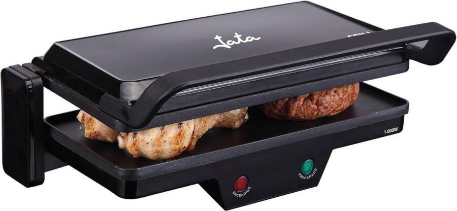 3-in-1 Elektrische Grill 1000 W met Anti-aanbaklaag – Ideaal voor Koken Grillen en Bakken