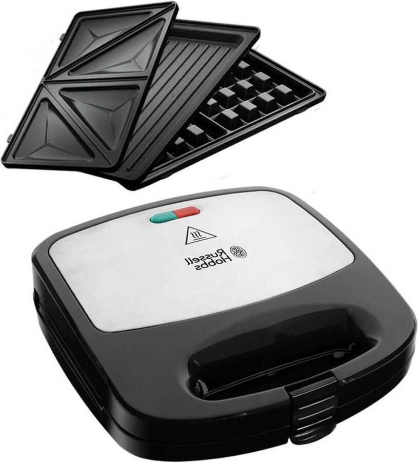 3-in-1 Fiesta Grill Sandwichmaker Wafelijzer Contactgrill Tosti-ijzer Vaatwasmachinebestendige Platen Uit Te Breiden Met Cake Pop Mini Donut Churros 24540-56