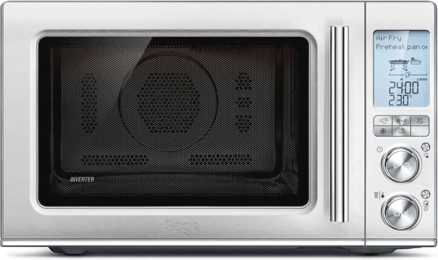 3-in-1 Friteuse Heteluchtoven en Magnetron Geborsteld Roestvrij Staal