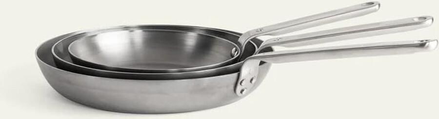 3-in-1 Koekenpannenset – koolstofstaal – 20 24 & 28 cm