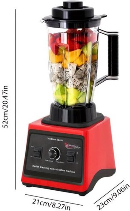 3-in-1 Mixer – Keukenmixer – Blendermachine – Smoothiemaker – Milkshakemixer – 700W Krachtige Motor – 15 Snelheidsstanden – 3 Mengkommen (3L 1 5L 0 5L)
