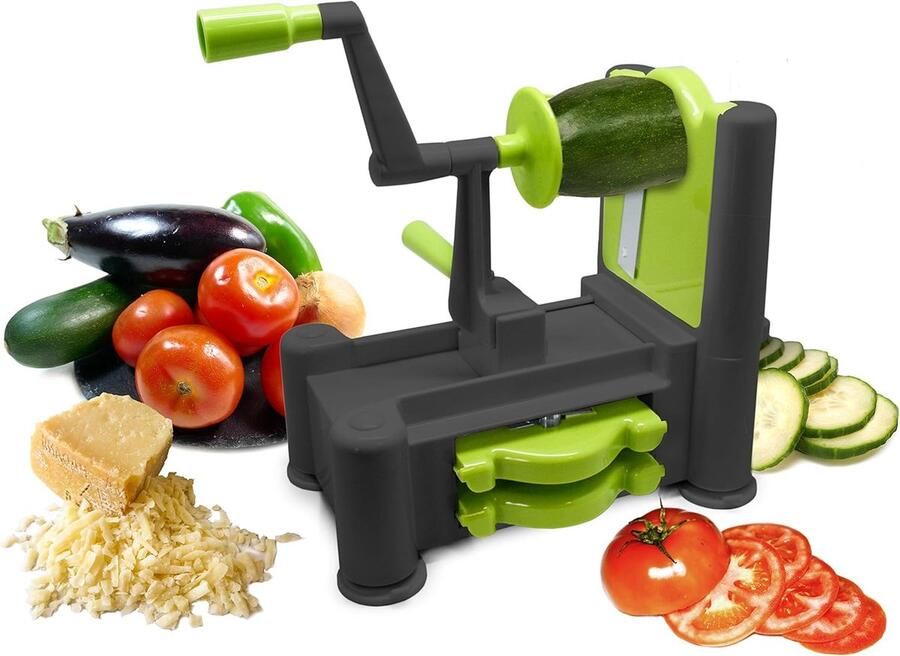 3-in-1 Multi snijmachine voor groenten en fruit met verwisselbare messen