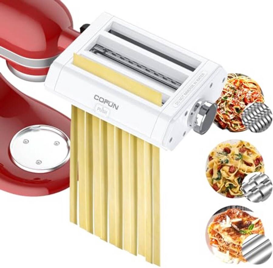 3-in-1 Pastaopzetstuk voor Keukenmachines – Perfecte Pastamaker Accessoires