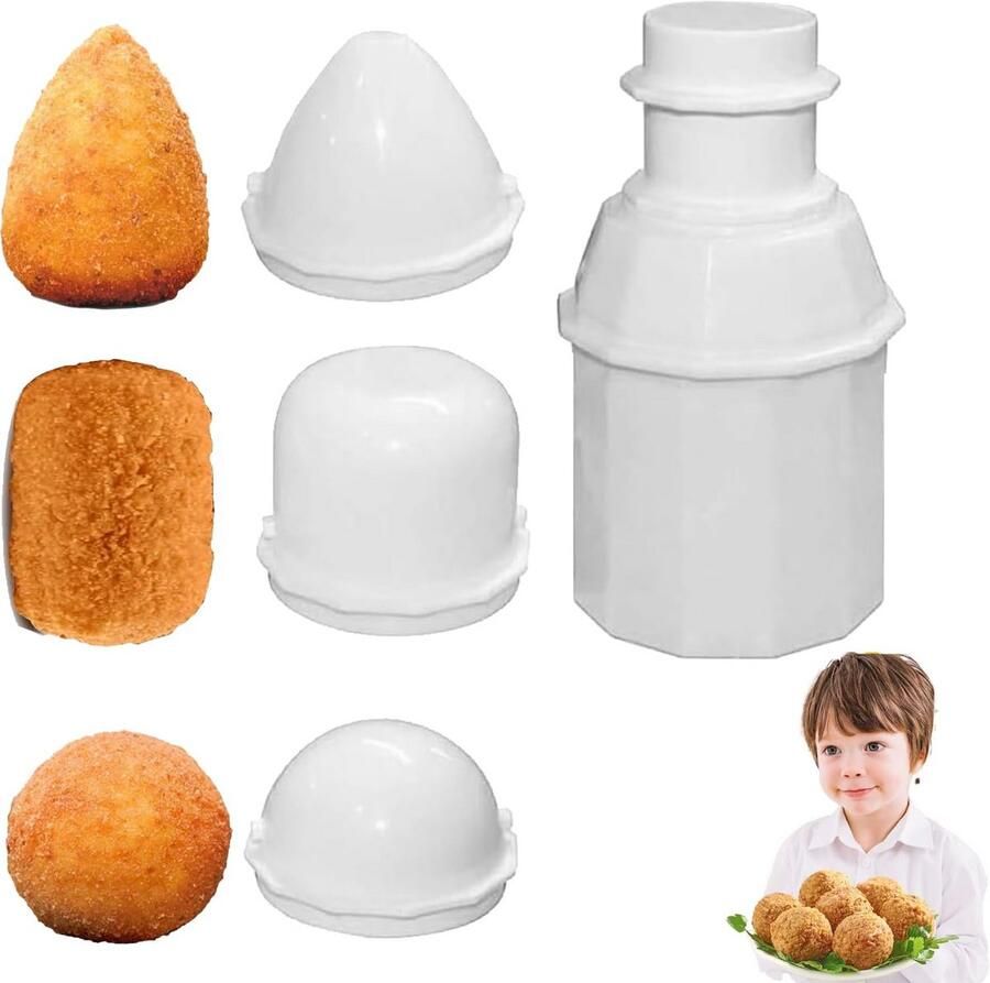 3-in-1 rijst- en sushi bal set praktische vormen voor onigiri arancini en meer