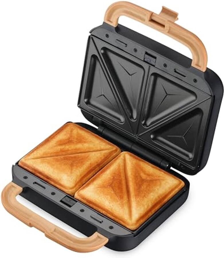 3-in-1 Sandwichmaker met Grill Broodrooster en Wafelijzer 750W