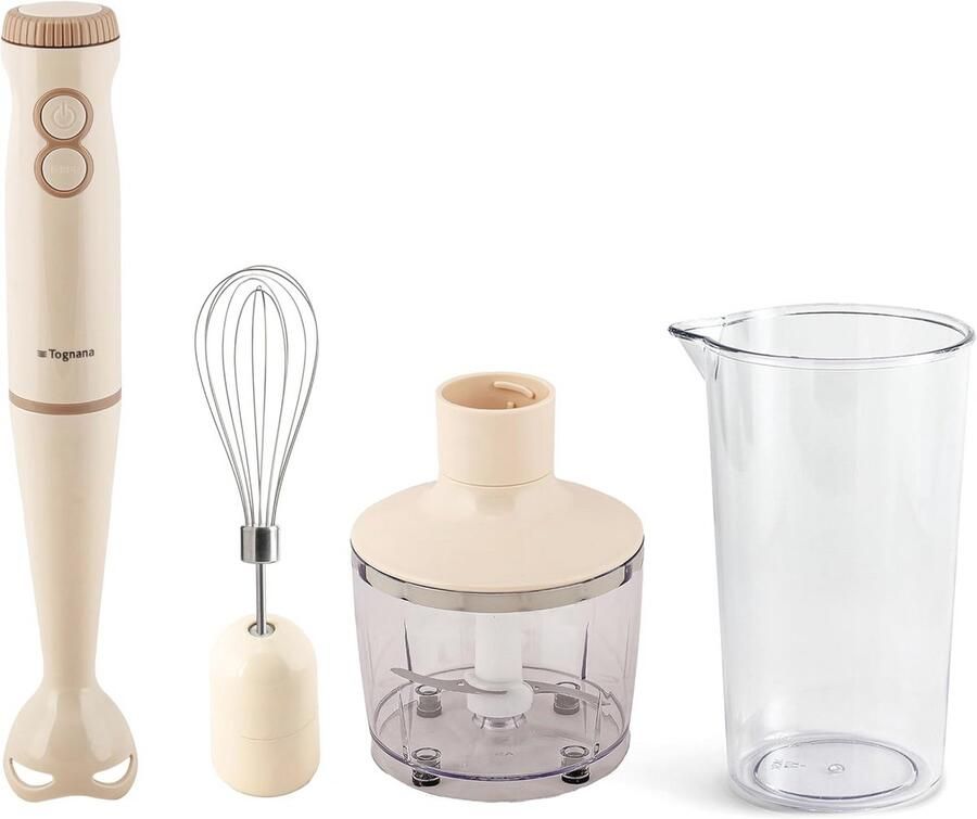 3-in-1 Staafmixer met Hakmolen en Garde – Ergonomisch en Multifunctioneel Keukenapparaat