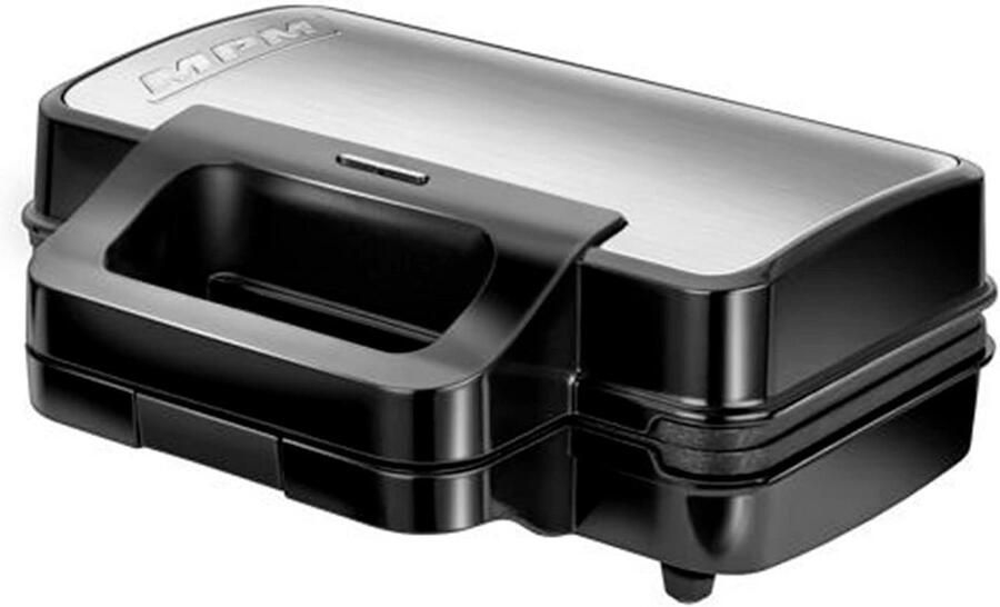 3-in-1 Keukenapparaat Wafelijzer Grill Maaltijden Bereiden Verwisselbare Platen 1000 Watt Zwart RVS