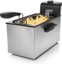 Vevor™ directly VEVOR Frituurpan Elektrische Friteuse 12L Dubbele Tanks van Roestvrij Staal-5000W-voor het bakken van chicken chips frieten karbonades - Thumbnail 7