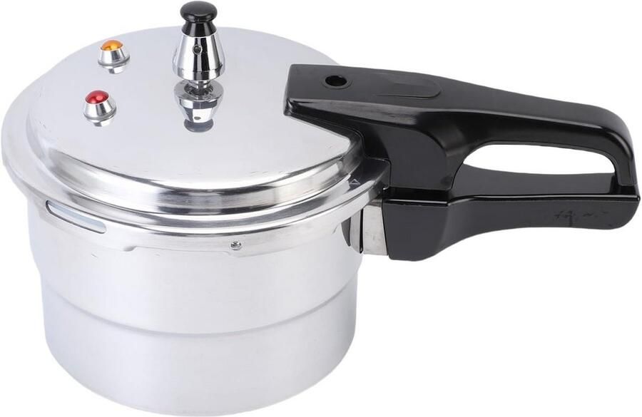3 Liter Snelkookpan met Stoommandje Geschikt voor Gas en Elektrisch Fornuis