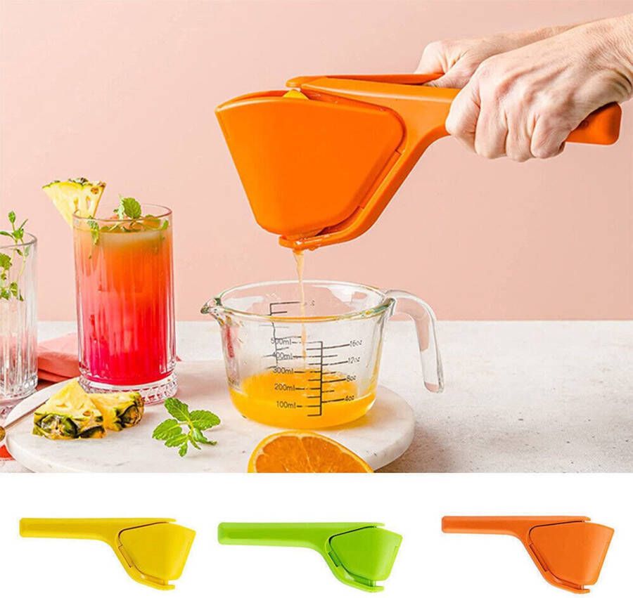 3-pack citroenpers handmatige sinaasappelpers opvouwbare platte perstool