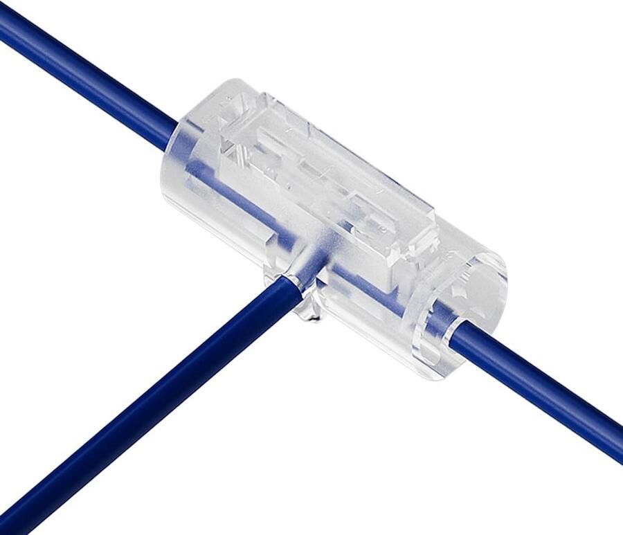 3-polige kabelverbinders 10 stuks soldeervrije krimpaansluiting voor 22-20 AWG gereedschapsvrije drievoudige verbinding voor led Smart Home en besturingskabels (22-20AWG-1P)