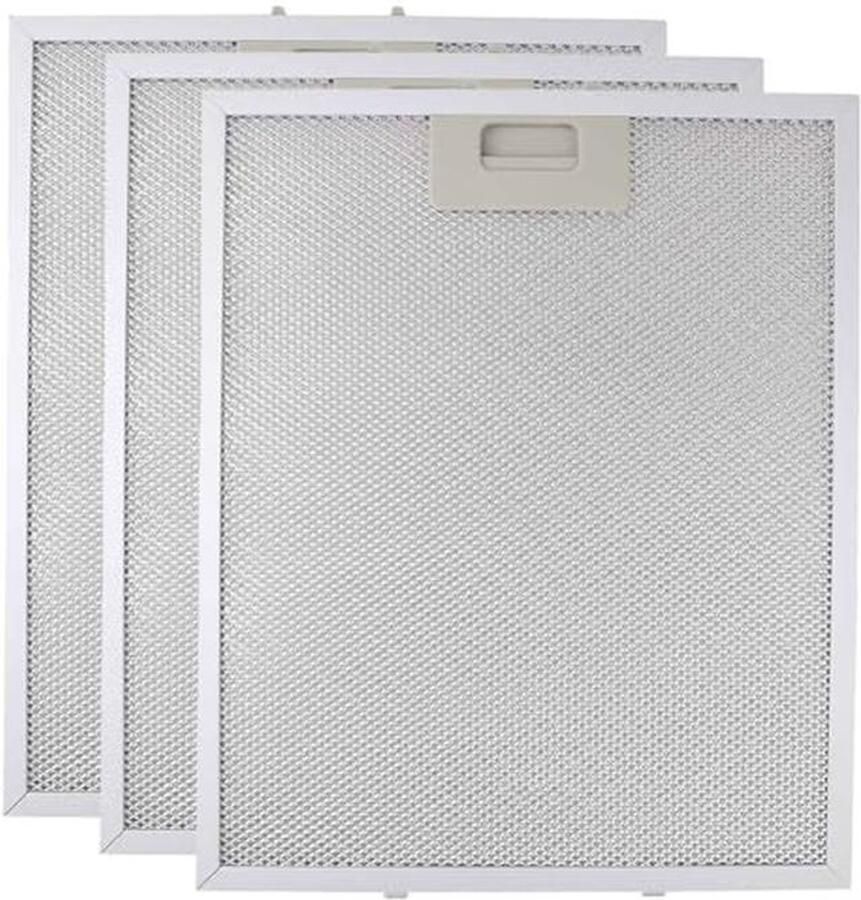 3 Stuks Aluminium Afzuigkapfilter 34x28cm 5-Laags Vaatfilter voor Keuken Afzuigkap