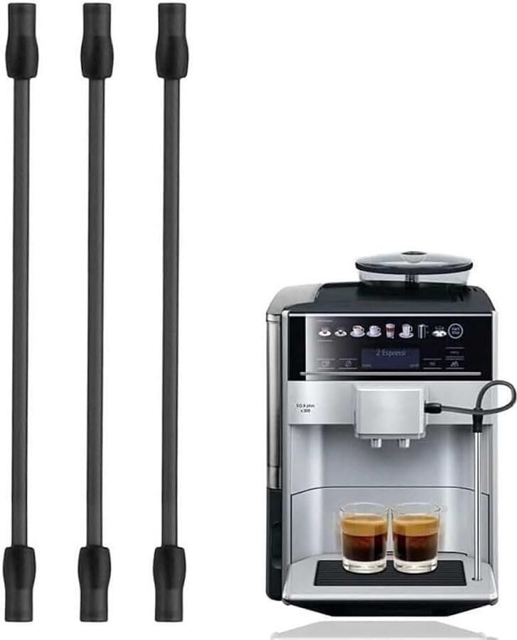 3 stuks melkslang set van 3 compatibel met Siemens EQ6 Series 300 500 700 EQ6 Plus s700 & Bosch VeroAroma reserveonderdelen siliconen slang voor volautomatische koffiemachine voedselveilig en op