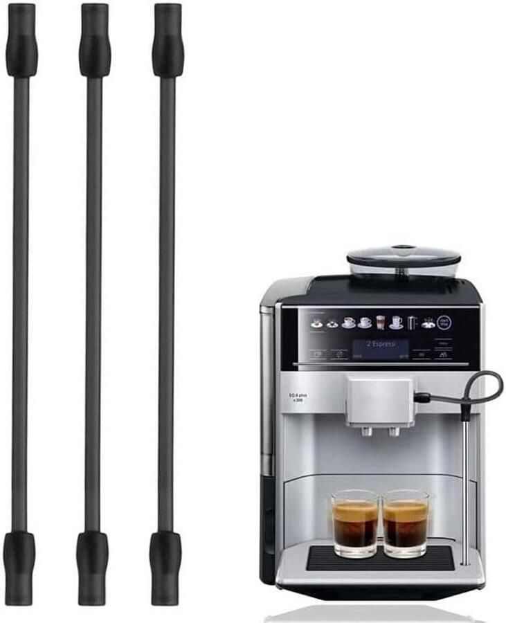 3 stuks melkslang set van 3 compatibel met Siemens EQ6 Series 300 500 700 EQ6 Plus s700 & Bosch VeroAroma reserveonderdelen siliconen slang voor volautomatische koffiemachine voedselveilig en op