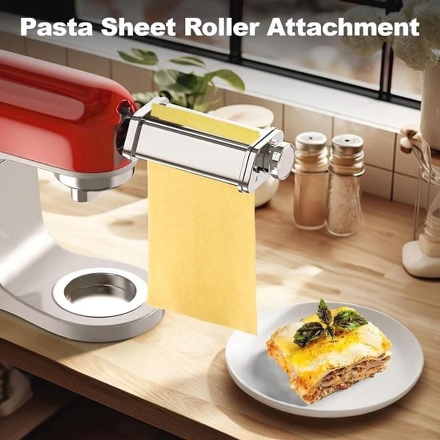 3 stuks roestvrijstalen pastamachine set voor keukenmachines accessoires voor verse pasta