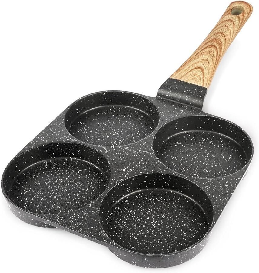 3-Vaks Koekenpan Met Antiaanbaklaag voor Omelet en Japanse Rolomelet