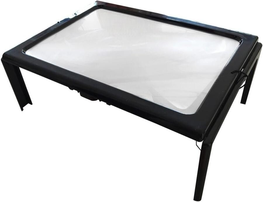 3 x leesvergrootglas groot verlicht op poten met 4 leds gigantisch vergrootglas